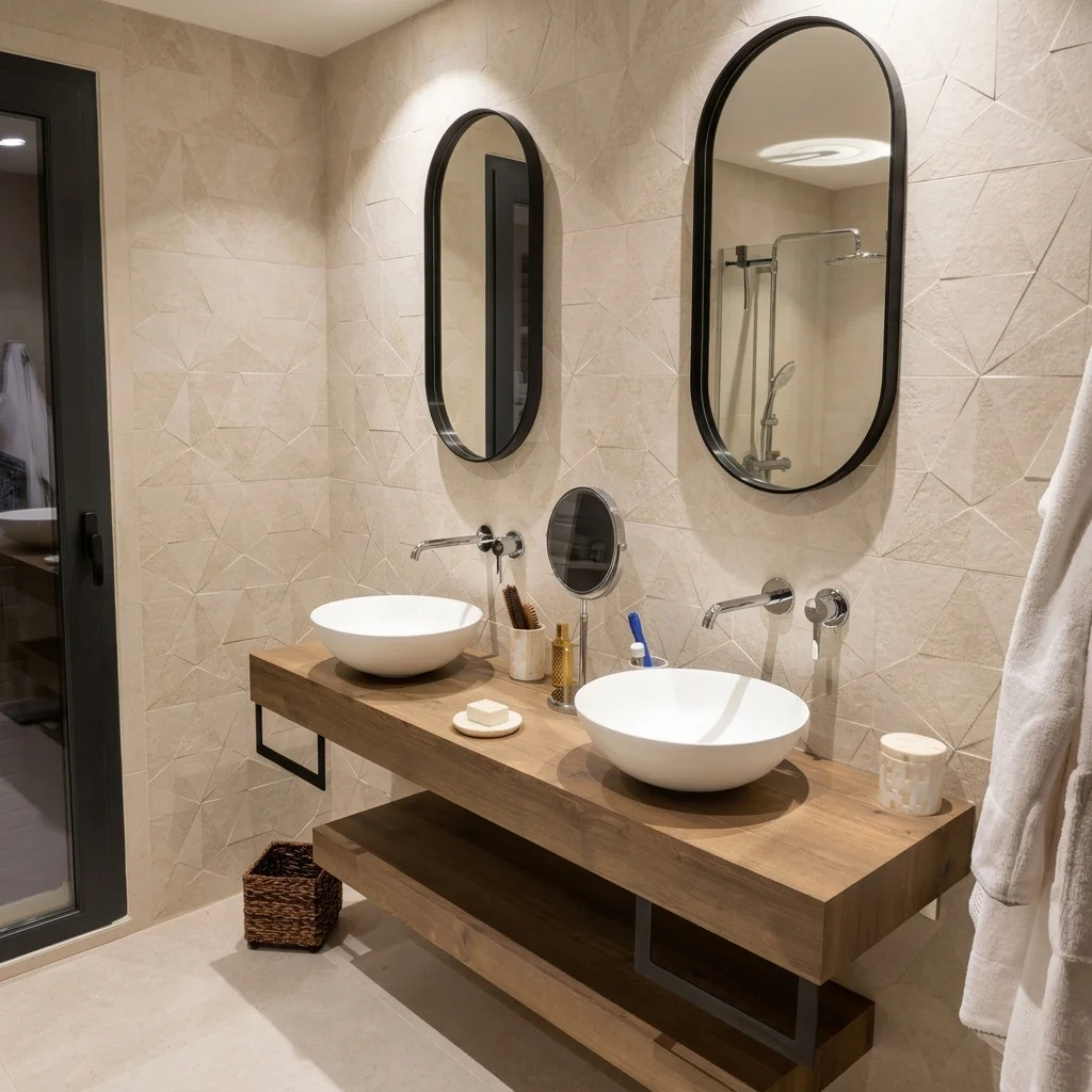 Salle de bain moderne rénovée